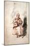 Savoyarde, C1715-Jean-Antoine Watteau-Mounted Premium Giclee Print