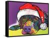 Savvy Labrador Christmas-Dean Russo-Framed Stretched Canvas