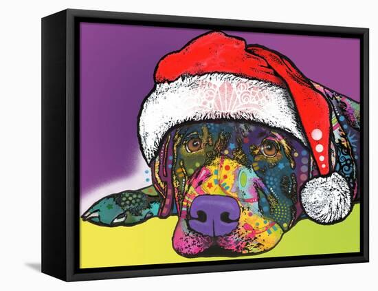 Savvy Labrador Christmas-Dean Russo-Framed Stretched Canvas