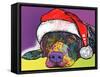 Savvy Labrador Christmas-Dean Russo-Framed Stretched Canvas