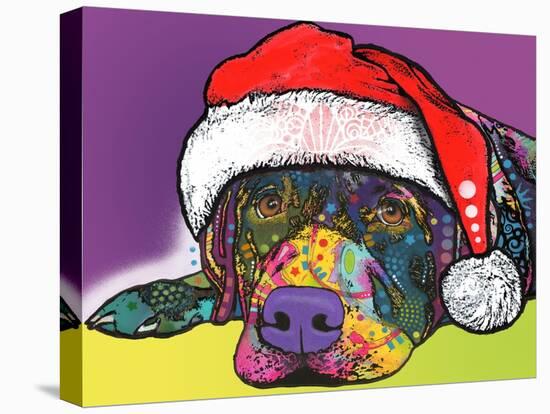 Savvy Labrador Christmas-Dean Russo-Stretched Canvas