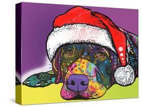 Savvy Labrador Christmas-Dean Russo-Stretched Canvas