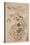 Sawamura Kodenji as Tsuyu-No-Mae, 1698 (Hand-Coloured Woodblock Print)-Torii Kiyonobu I-Stretched Canvas
