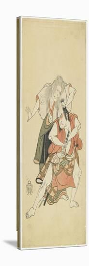 Sawamura Sojuro II and Otani Hiroji III, 1768-Katsukawa Shunsho-Stretched Canvas