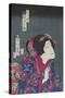 Sawamura Tanosuke as Princess Kiyo, February 1868-Toyohara Kunichika-Stretched Canvas