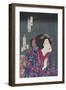 Sawamura Tanosuke as Princess Kiyo, February 1868-Toyohara Kunichika-Framed Giclee Print