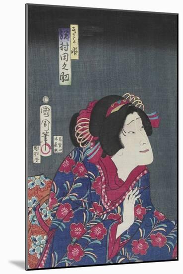 Sawamura Tanosuke as Princess Kiyo, February 1868-Toyohara Kunichika-Mounted Giclee Print