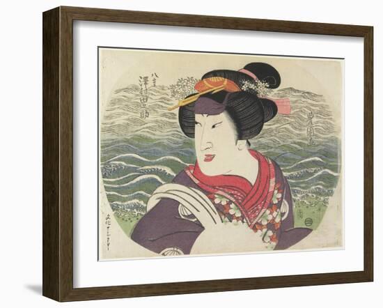 Sawamura Tanosuke II as Yae, 1816-Utagawa Toyokuni-Framed Giclee Print