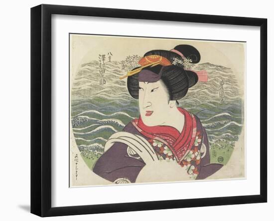 Sawamura Tanosuke II as Yae, 1816-Utagawa Toyokuni-Framed Giclee Print