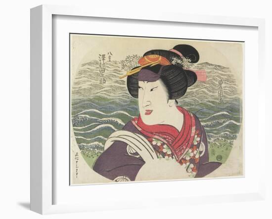 Sawamura Tanosuke II as Yae, 1816-Utagawa Toyokuni-Framed Giclee Print