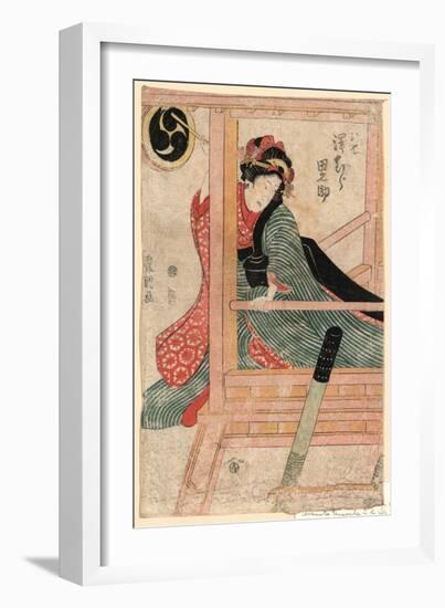 Sawamura Tanosuke No Oshichi-Utagawa Toyokuni-Framed Giclee Print