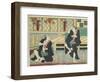 Sawamura Tossho II as Kinohei and Ichimura Kakitsu I as Kippei, May 1865-Toyohara Kunichika-Framed Giclee Print