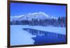 Sawback Range reflecting in Bow River near town of Banff, Canadian Rockies, Alberta, Canada-Stuart Westmorland-Framed Photographic Print