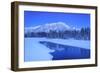 Sawback Range reflecting in Bow River near town of Banff, Canadian Rockies, Alberta, Canada-Stuart Westmorland-Framed Photographic Print