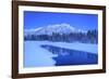 Sawback Range reflecting in Bow River near town of Banff, Canadian Rockies, Alberta, Canada-Stuart Westmorland-Framed Photographic Print