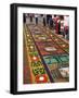 Sawdust Rug or Carpet on the Street, Good Friday, Semana Santa, Antigua, Guatemala, Central America-Christopher Rennie-Framed Photographic Print