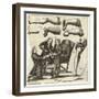 Sawing off a Leg-Heister-Framed Art Print