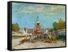 Sawing Wood, 1867-Alfred Sisley-Framed Stretched Canvas