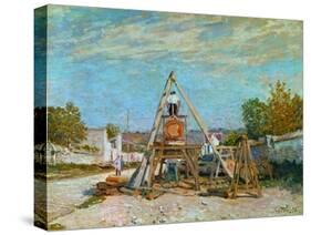 Sawing Wood, 1867-Alfred Sisley-Stretched Canvas