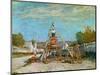 Sawing Wood, 1867-Alfred Sisley-Mounted Giclee Print