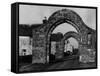 Sawley Abbey Stonework-null-Framed Stretched Canvas