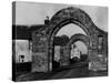 Sawley Abbey Stonework-null-Stretched Canvas