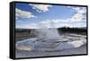 Sawmill Geyser Erupts-Eleanor-Framed Stretched Canvas