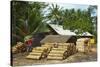 Sawn Tree Trunks at Lumber Yard in This Rural District Near Pangandaran on the South Coast-Rob-Stretched Canvas