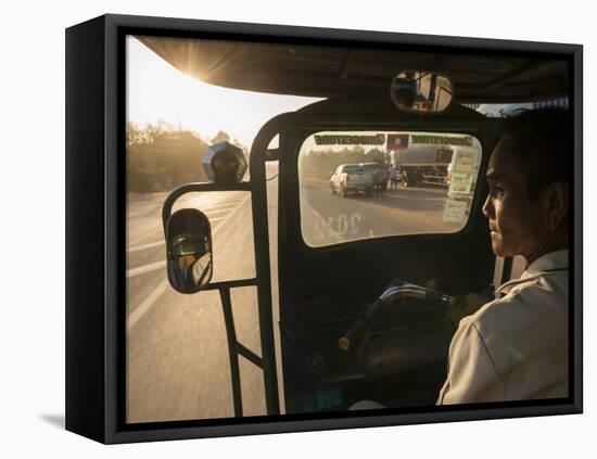 Sawngthaew Tuk-Tuk, Vientiane, Laos, Indochina, Southeast Asia, Asia-Ben Pipe-Framed Stretched Canvas
