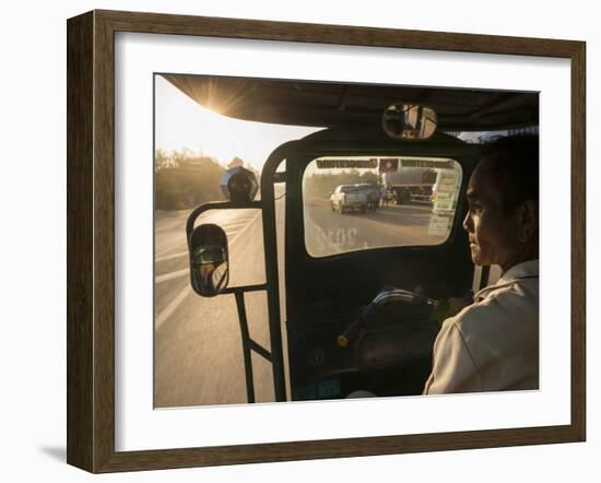 Sawngthaew Tuk-Tuk, Vientiane, Laos, Indochina, Southeast Asia, Asia-Ben Pipe-Framed Photographic Print