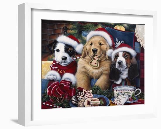 Sawry Santa Paws-Jenny Newland-Framed Giclee Print