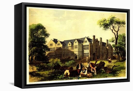 Sawston Hall, Cambridgeshire, 1848-James Dafforne-Framed Stretched Canvas