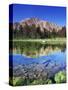 Sawtooth Mountains Reflected in Fourth of July Lake, Idaho, USA-Rob Tilley-Stretched Canvas