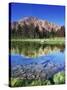 Sawtooth Mountains Reflected in Fourth of July Lake, Idaho, USA-Rob Tilley-Stretched Canvas