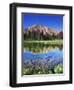 Sawtooth Mountains Reflected in Fourth of July Lake, Idaho, USA-Rob Tilley-Framed Photographic Print