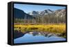 Sawtooth Mountains, Stanley Lake Inlet, Sawtooth Nf, Stanley, Idaho-Michel Hersen-Framed Stretched Canvas