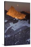 Sawtooth Peak, Moonrise, Sequoia and Kings Canyon National Park, California, USA-Gerry Reynolds-Stretched Canvas