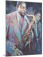 Sax Man-Trevor Waugh-Mounted Giclee Print