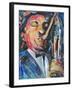 SAX MAN-ALLAYN STEVENS-Framed Art Print