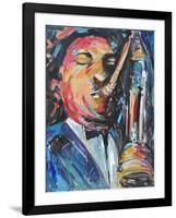 SAX MAN-ALLAYN STEVENS-Framed Art Print