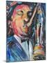 SAX MAN-ALLAYN STEVENS-Mounted Art Print