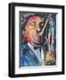 SAX MAN-ALLAYN STEVENS-Framed Art Print