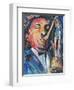 SAX MAN-ALLAYN STEVENS-Framed Art Print