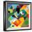 Sax Player, Abstract Cubic Jazz Band (Vector Art)-ad_krikorian-Framed Photographic Print