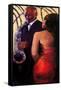 Sax Seduction-Monica Stewart-Framed Stretched Canvas