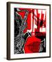 Saxaphone Jazz Festival Poster-null-Framed Art Print