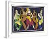 Saxo-Quintet-Leslie Xuereb-Framed Giclee Print