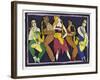 Saxo-Quintet-Leslie Xuereb-Framed Giclee Print