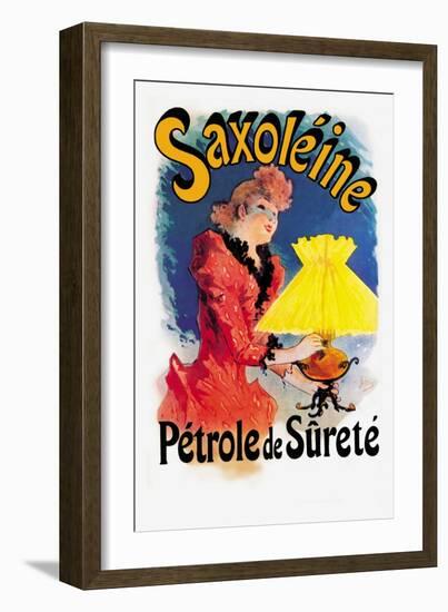 Saxoline, Petrole de Surete-Jules Ch?ret-Framed Art Print