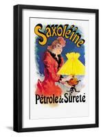 Saxoline, Petrole de Surete-Jules Ch?ret-Framed Art Print